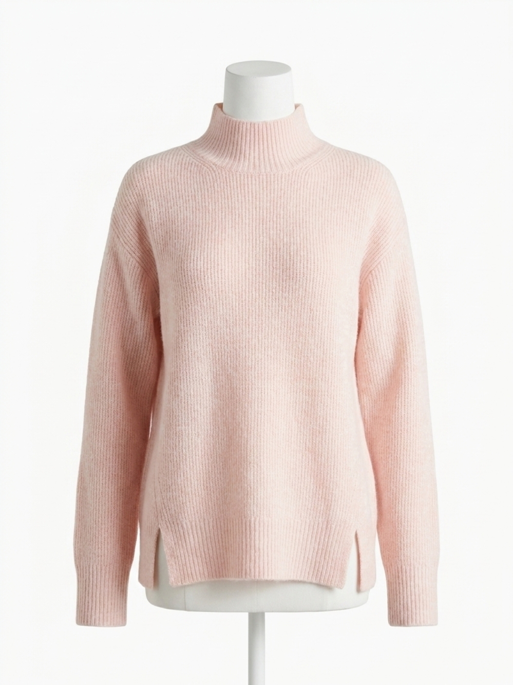 NEW MICHAEL STARS zion mock neck pullover in pink